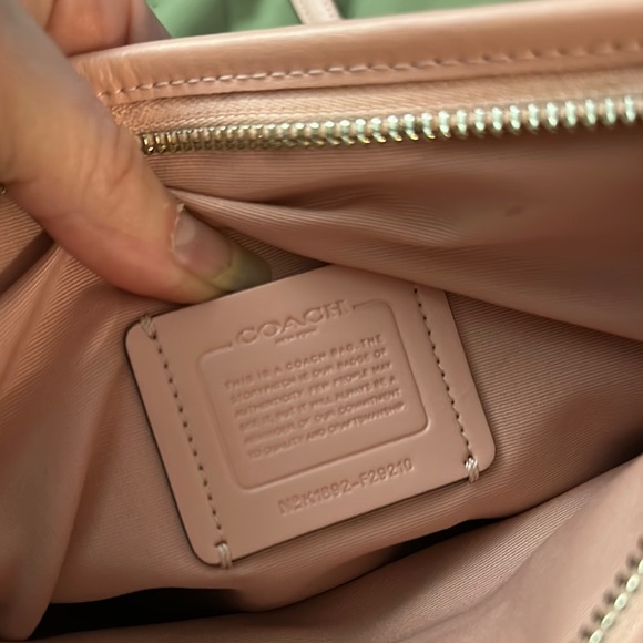 Coach Brown and Pink Women's crossbody Bag signature print - Picture 8 of 11